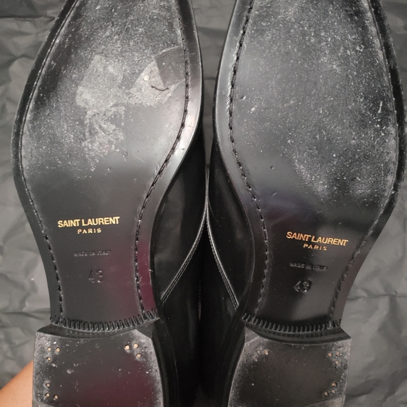 **SOLD***Saint Laurent Black Montaigne 25 Derby Shoe Mens Size 43 - Picture 9 of 10